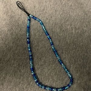 Beaded phone wrist chain